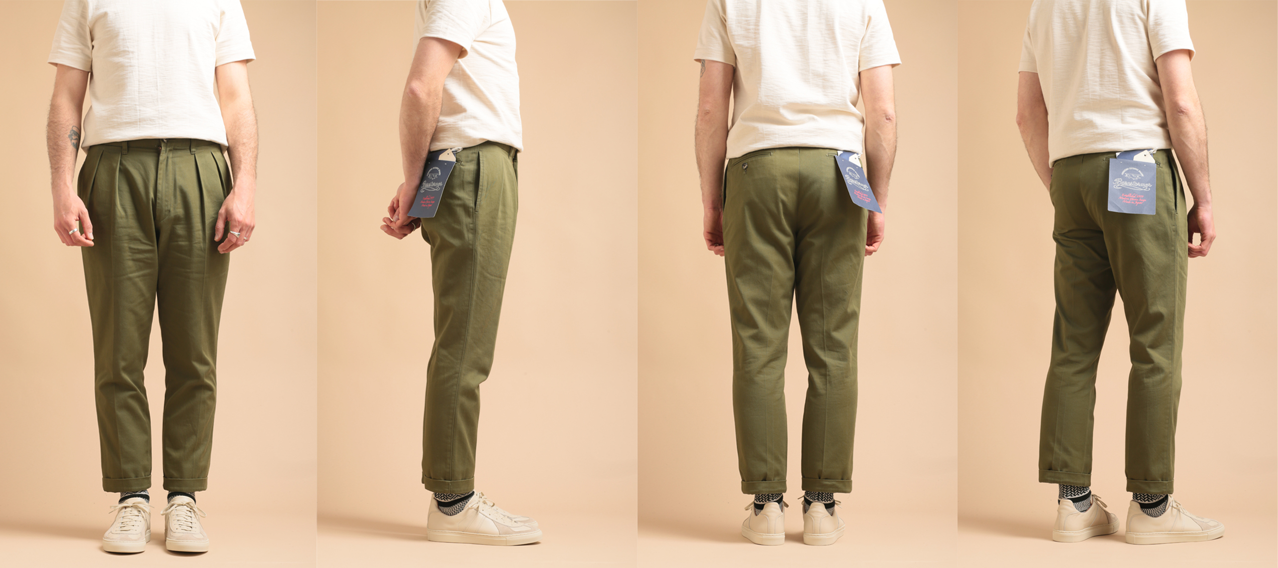Barnstormer: Different Models and Cuts of Chinos